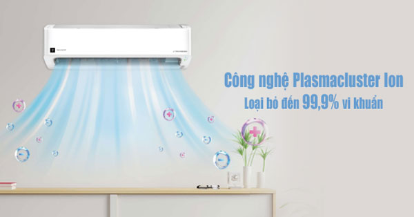 Công nghệ Plasmacluster Ion độc quyền - lọc không khí vượt trội